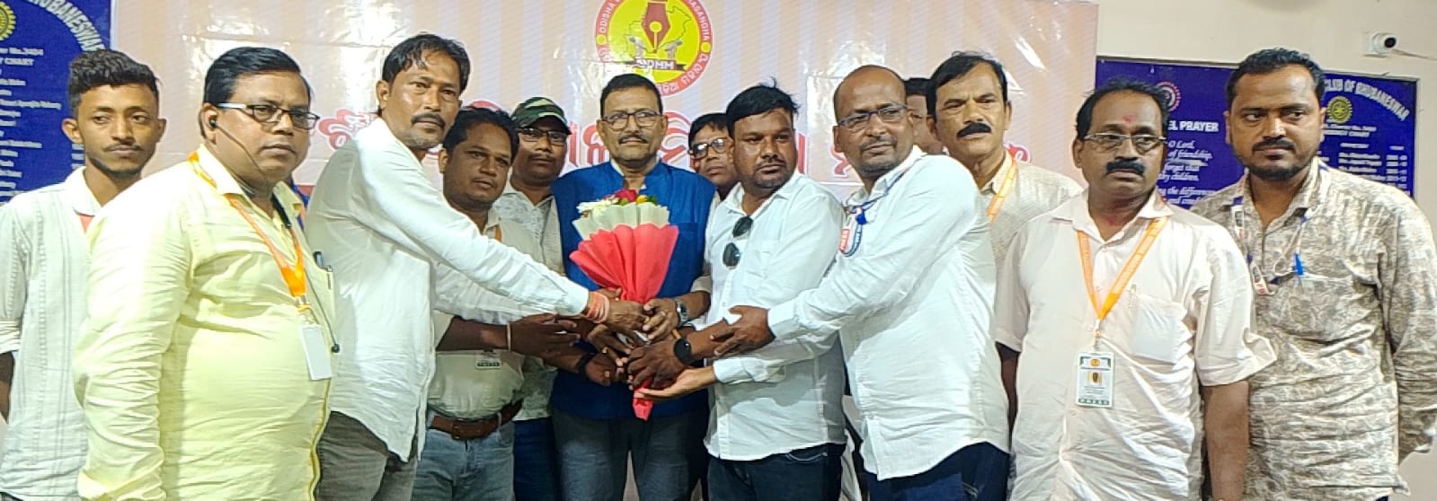 State President Sri Manoj Satapathy was honoured by Jajpur Team